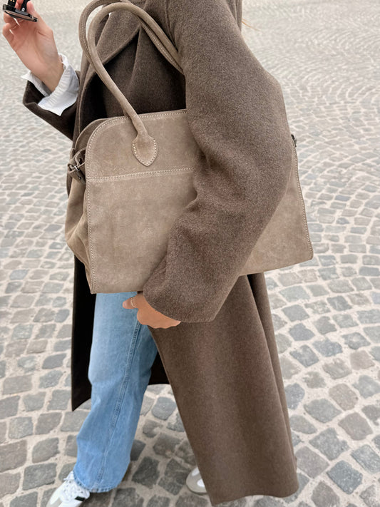 Le Grand Ro ( Cuir Daim) Taupe