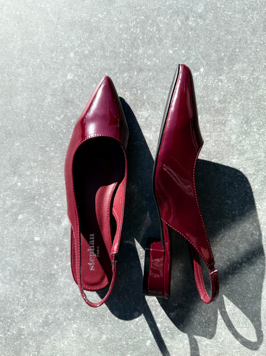 Ballerines Bordeaux