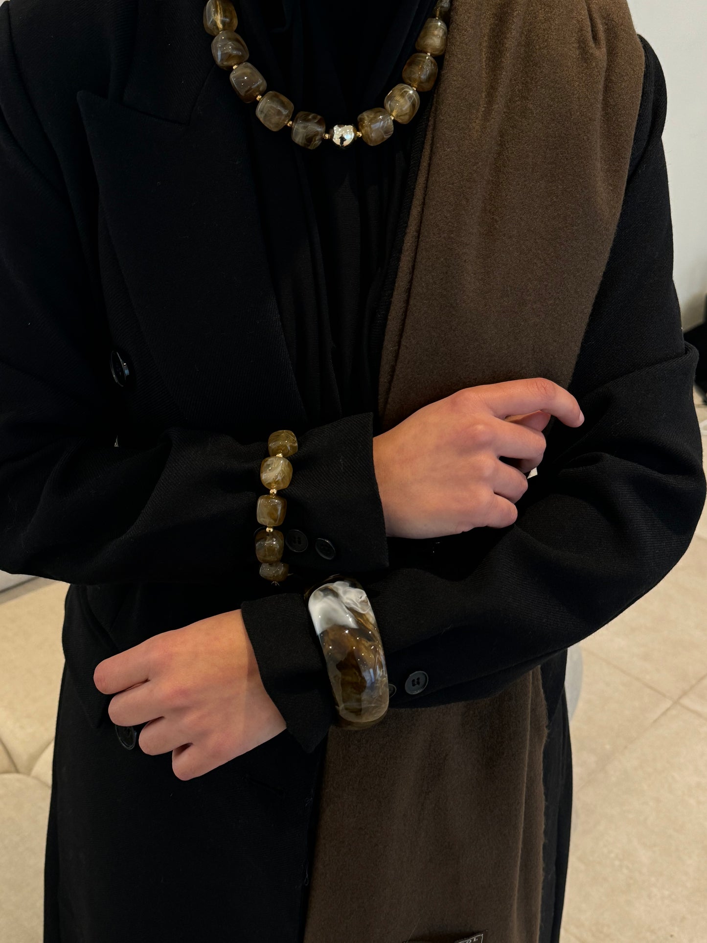 Ensemble Résine Marron